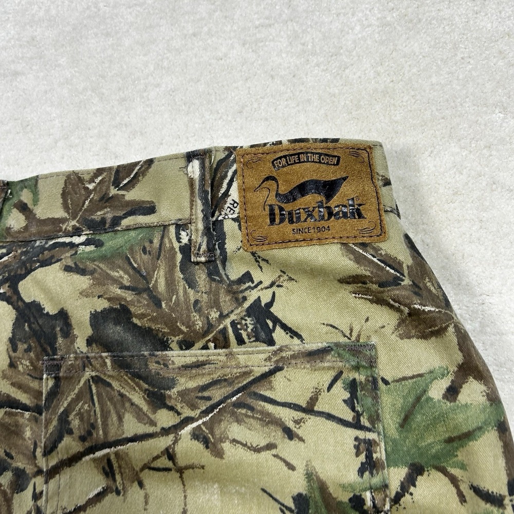 Vintage 90s Duxbak Camo Pants Mens 40x32 Realtree Lined Insulated Hunting - Picture 3 of 9